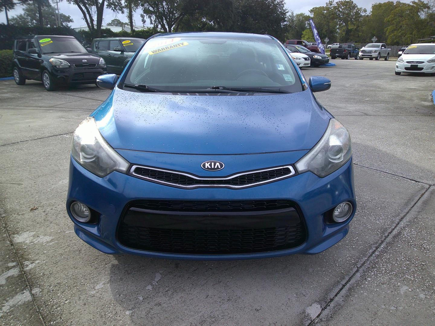 2014 BLUE KIA FORTE KOUP EX (KNAFX6A84E5) , located at 390 Hansen Avenue, Orange Park, FL, 32065, (904) 276-7933, 30.130497, -81.787529 - Photo#0